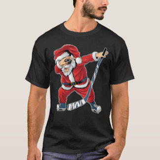 Hockey Dabbing Santa Claus Kerstmis T-shirt