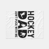 Hockey Dad Don't Puck With Me  Fleece Deken (Voorkant (Horizontaal))