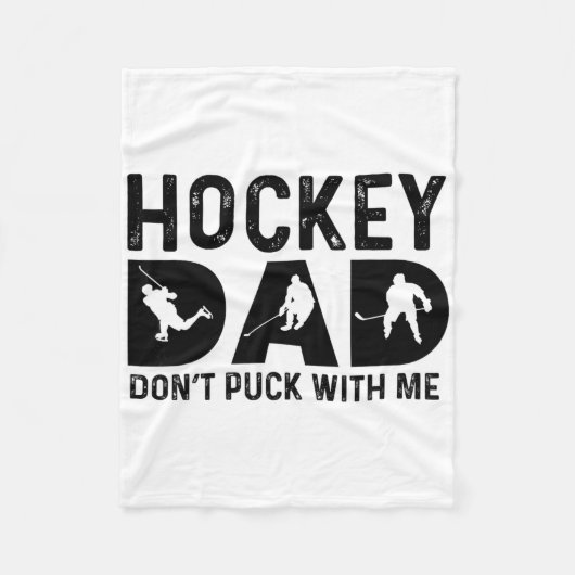 Hockey Dad Don't Puck With Me  Fleece Deken (Voorkant)