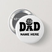 HOCKEY DAD (DOUANE) RONDE BUTTON 5,7 CM (Voorkant /achterkant)