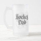 Hockey Dad frosted bier mok (Links)