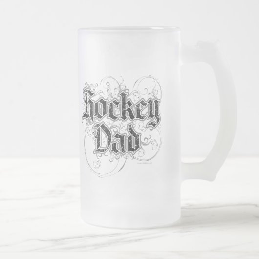 Hockey Dad frosted bier mok (Rechts)