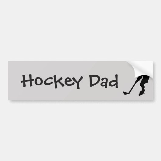 Hockey Dad Fun Quote Hockey Speler Bumpersticker (Voorkant)