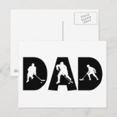 Hockey Dad Gift Briefkaart (Voorkant / Achterkant)