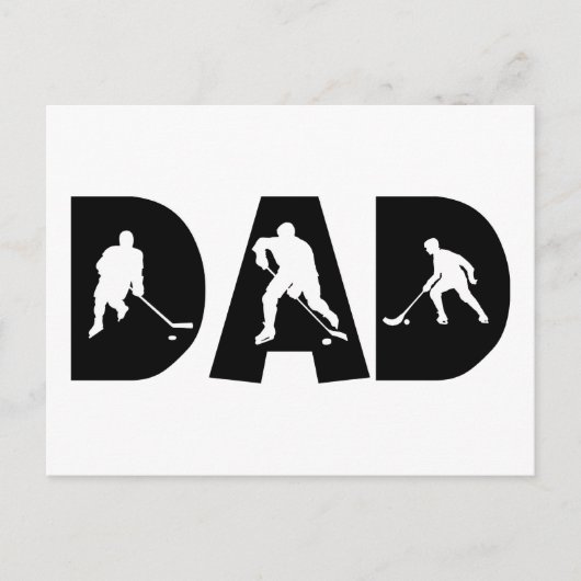 Hockey Dad Gift Briefkaart (Voorkant)