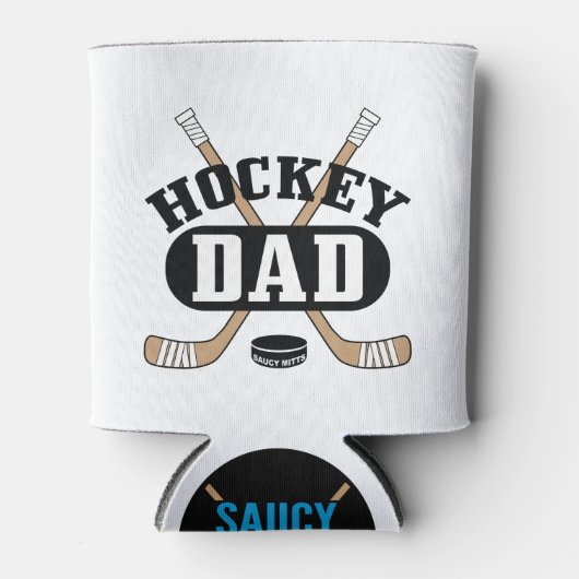 Hockey Dad Hockey Sticks and Puck Blikjeskoeler (Voorkant)