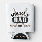Hockey Dad Hockey Sticks and Puck Blikjeskoeler (Achterkant)