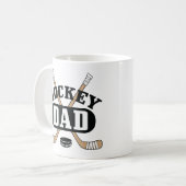 Hockey Dad Hockey Sticks and Puck Koffiemok (Voorkant links)