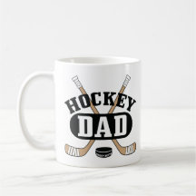 Hockey Dad Hockey Sticks and Puck