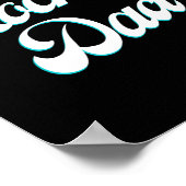 Hockey Dad Icy Script Voor Trots Rink-side Vaders Poster (Hoek)