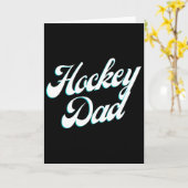 Hockey Dad Icy Script Voor Trotse Rink-side Vaders Kaart (Gele Bloem)