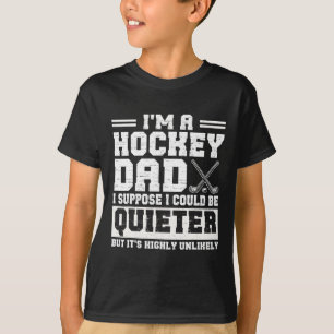 Hockey Dad Ik Veronderstel Dat Ik Op Vaderdag Stil T-shirt