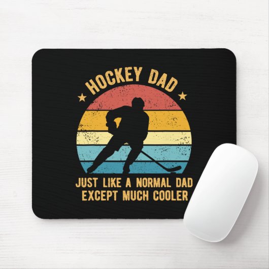 Hockey Dad Just Like A Normal Dad Except Much Cool Muismat (Met muis)