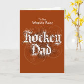 Hockey Dad Kaart (Gele Bloem)
