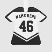 Hockey Dad Name & Number Jersey Ornament (achterkant)