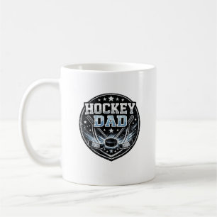 Hockey Dad Pride IJshockeypuck Cadeau voor Vaders Koffiemok