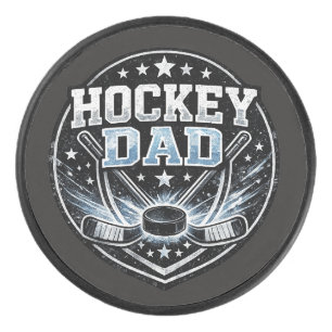 Hockey Dad Pride IJshockeypuck Geschenk voor Vader Puck