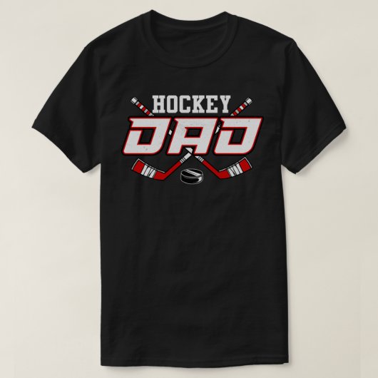 Hockey Dad s for Men Papa Vaderdag  Pul T-shirt (Design voorkant)
