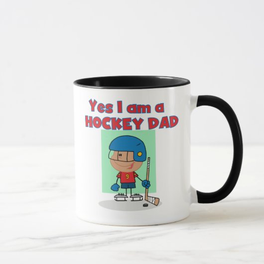 Hockey Dad T-shirts en cadeautjes Mok (Rechts)