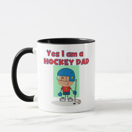 Hockey Dad T-shirts en cadeautjes Mok (Links)