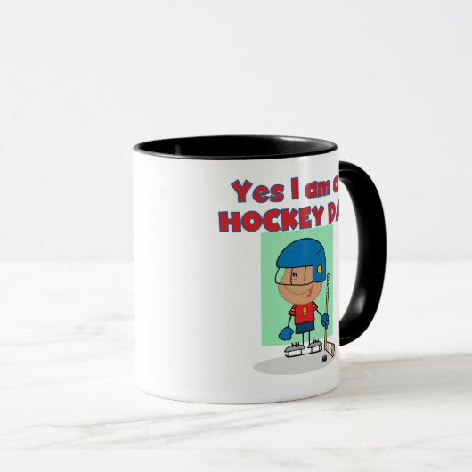 Hockey Dad T-shirts en cadeautjes Mok (Voorkant rechts)