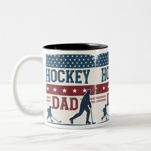 Hockey DAD USA Vlag mok (Links)