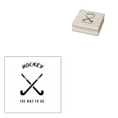 Hockey de weg om te gaan rubberstempel (Gestempeld)