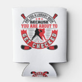 Hockey Defense About to Get Checked Funny Saying Blikjeskoeler (Achterkant)