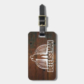 Hockey Defenseman Bagagelabel (Voorkant verticaal)