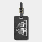 Hockey Defenseman Bagagelabel (Voorkant verticaal)