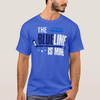 Hockey Defenseman de blauwe lijn is van mij T-shirt