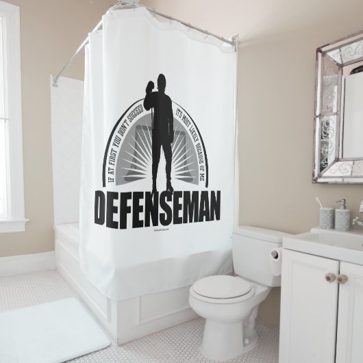 Hockey Defenseman Douchegordijn (In situ)