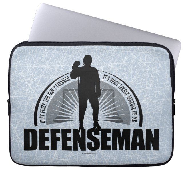Hockey Defenseman Laptop Sleeve (Voorkant)