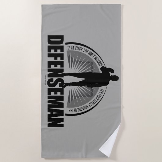 Hockey Defenseman Strandlaken (Voorkant)