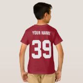 Hockey Defenseman T-shirt (Achterkant volledig)