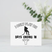 Hockey-Design Briefkaart (Staand voorkant)