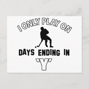 Hockey-Design Briefkaart