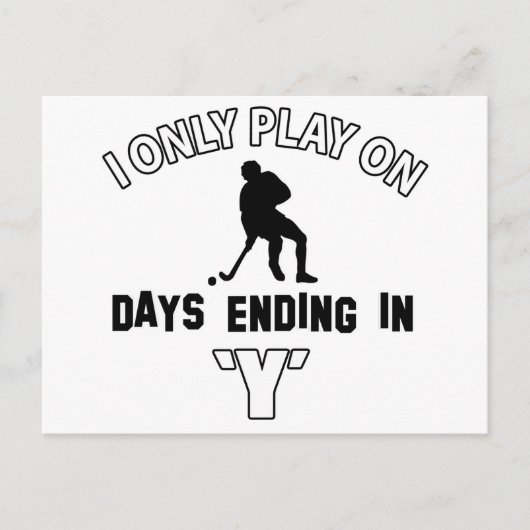 Hockey-Design Briefkaart (Voorkant)