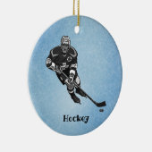 Hockey Design Ceramic Ornament (Rechts)