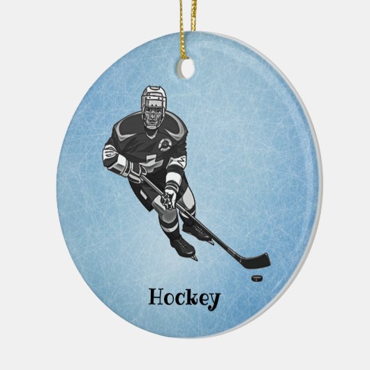 Hockey Design Ceramic Ornament (Links)