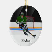 Hockey Design Ceramic Ornament (Rechts)