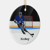Hockey Design Ceramic Ornament (Rechts)