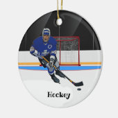 Hockey Design Ceramic Ornament (Links)