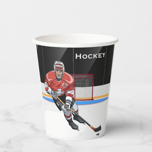 Hockey Design Cup Papieren Bekers (Voorkant)