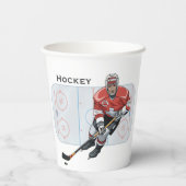 Hockey Design Cup Papieren Bekers (Achterkant)