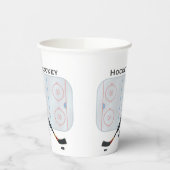Hockey Design Cup Papieren Bekers (Links)