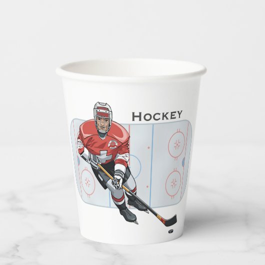 Hockey Design Cup Papieren Bekers (Voorkant)