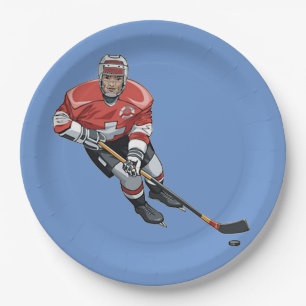 Hockey Design Paper Party-Bord Papieren Bordje