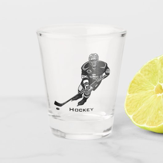 Hockey Design Shot Glass Glas (Voorkant)