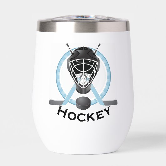Hockey Design Thermische Wijn Tumbler (Voorkant)